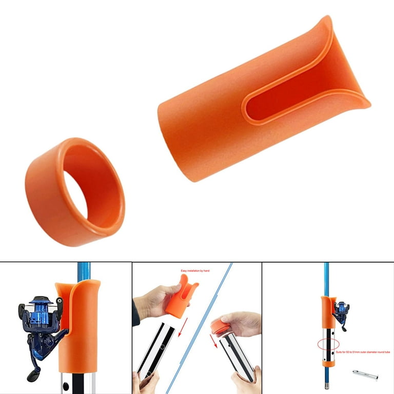 Fishing Rod Holder Insert ors Slotted Rod Holder Cover Accessories for Rod  and Reel for Fishing Rod Holder - Orange