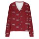 thumbnail image 4 of Puntoco Chaqueta De Punto Informal Con Botones Y Estampado De Otoño E Invierno Para Mujer, Abrigo De Felpa, 4 of 4