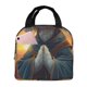 thumbnail image 1 of Disketp Sunset Meditating Bichon Frise Bolsa Térmica para Almuerzo para Hombre y Mujer, Ideal para Trabajo, Senderismo y Picnic, 1 of 8