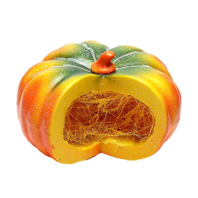 Artificial Autumn Pumpkin Vegetable Props Halloween Decoration Handmade Lifelike Size M