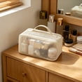thumbnail image 5 of Mesh Travel Toiletry Bag,Large Capacity Cosmetic Organizer With Handle,Breathable Polyester Construction,Clear Visibility Open Mesh Design,Lightweight Portable Pouch,Home And Travel Storage, 5 of 6