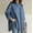 Light blue, variant on Long Sleeve Shirts Dress Shirts for Women Women's Plus Size Solid Pocket Loose Blouse Casual Button Long Sleeve Shirt Top Womens Tops Flannel Shirt Blue M
