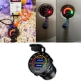 thumbnail image 4 of Voltímetro impermeable USB dual para motocicleta, teléfono inteligente de carga rápida universal, 2 puertos, tabletas, , mini , Zulema Dispositivo de carga de coche, 4 of 8