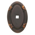 thumbnail image 1 of Baldwin 4619112 Oval Edinburgh Back Plate, Venetian Bronze, 1 of 1