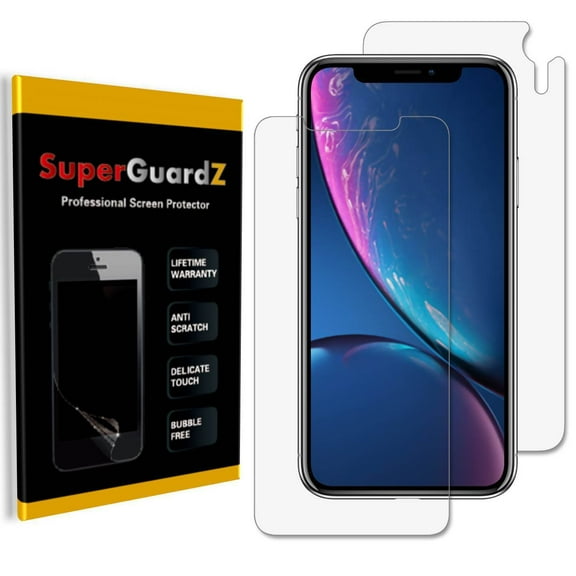 [4-Pack] For iPhone XR - SuperGuardZ Anti-Glare Matte FULL BODY [Front   Back] Screen Protector, Anti-Fingerprint, Anti-Scratch, Anti-Bubble