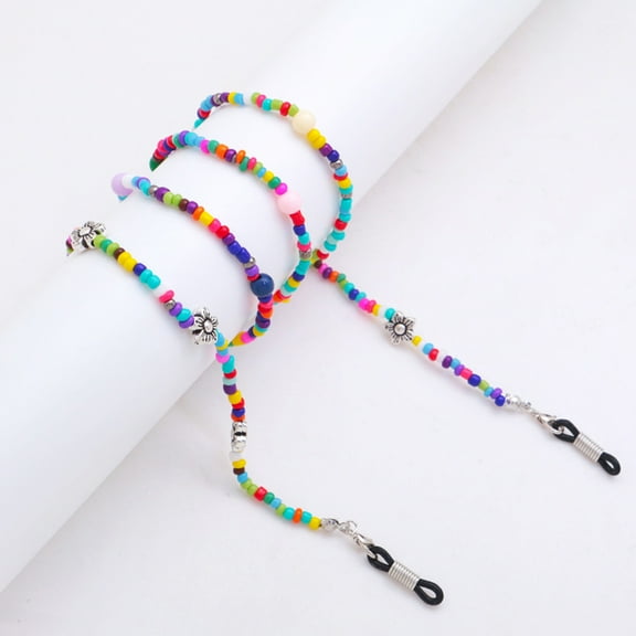 NICEXMAS Back to School Safety Eyewear Retainers Fashionable Beaded Eyeglass Chains 1Pcs