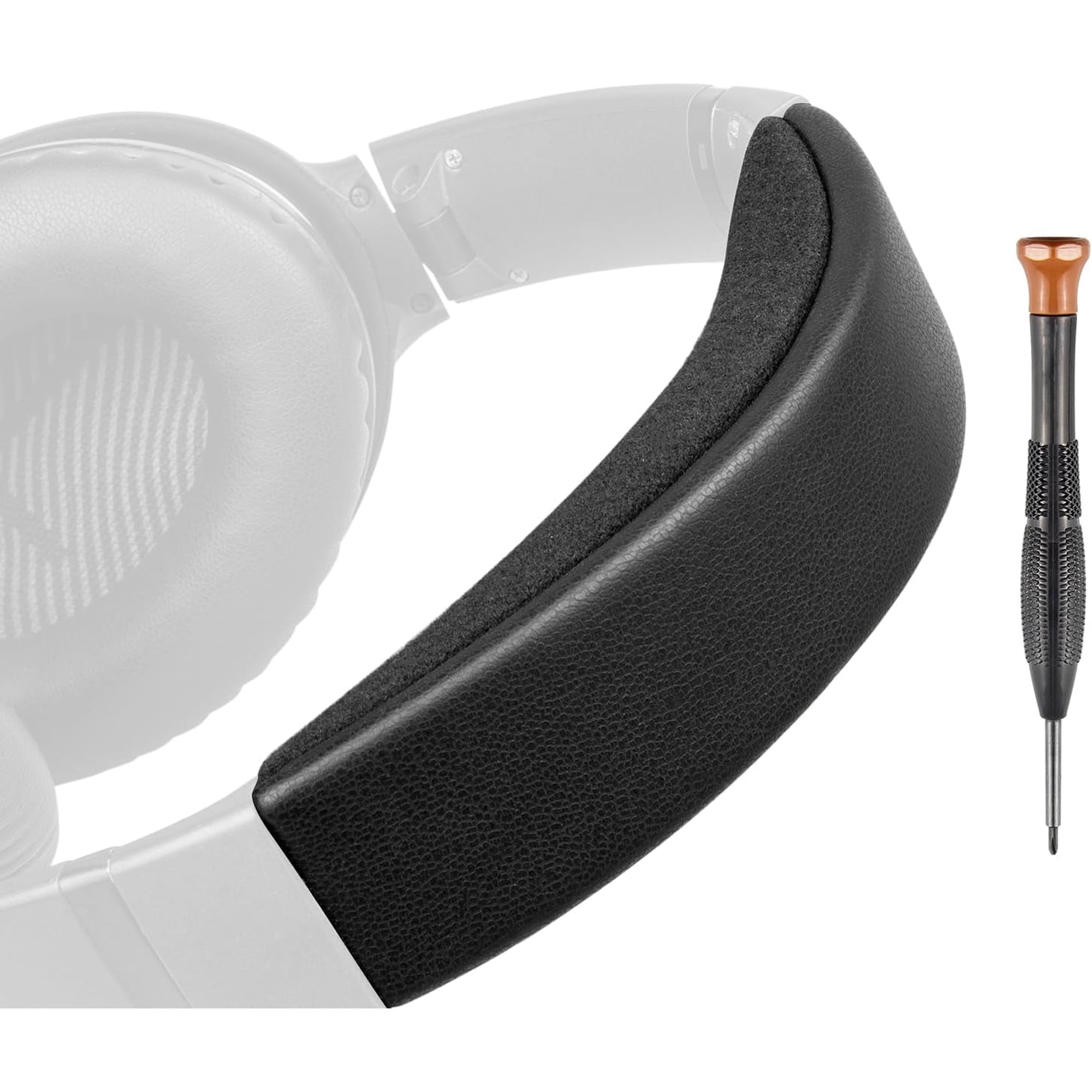SOULWIT Replacement Headband Pad Kit for Bose QC35 & QuietComfort 35 II (QC35 ii) Headphones, Easy DIY Installation (Black)