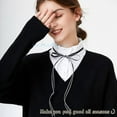thumbnail image 4 of LoudSung Fake Collar Detachable Half Shirt Blouse Lacing False Collar for Women Girls, 4 of 7