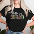 thumbnail image 2 of Oh Hey Kindergarten Cute Kindergarten Teacher Women T-Shirt - Fun Teacher Appreciation Tee - Back to School Apparel - Early Childhood Educator Gift - Cute School Staff Shirt, 2 of 3