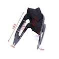 thumbnail image 3 of BHYShop Retro Universal Motorcycle Black Rear Fender Mudguard Splash Guard Cover for BMW Honda Dirt Bike Off-Road, 3 of 8