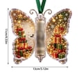 thumbnail image 3 of Christmas Cash Gift Butterfly Ornament, Money Holder for Rolled Bills, Hanging Christmas Tree Decoration, Festive Stocking Stuffer Keepsake for Holiday Gifting, 3 of 7