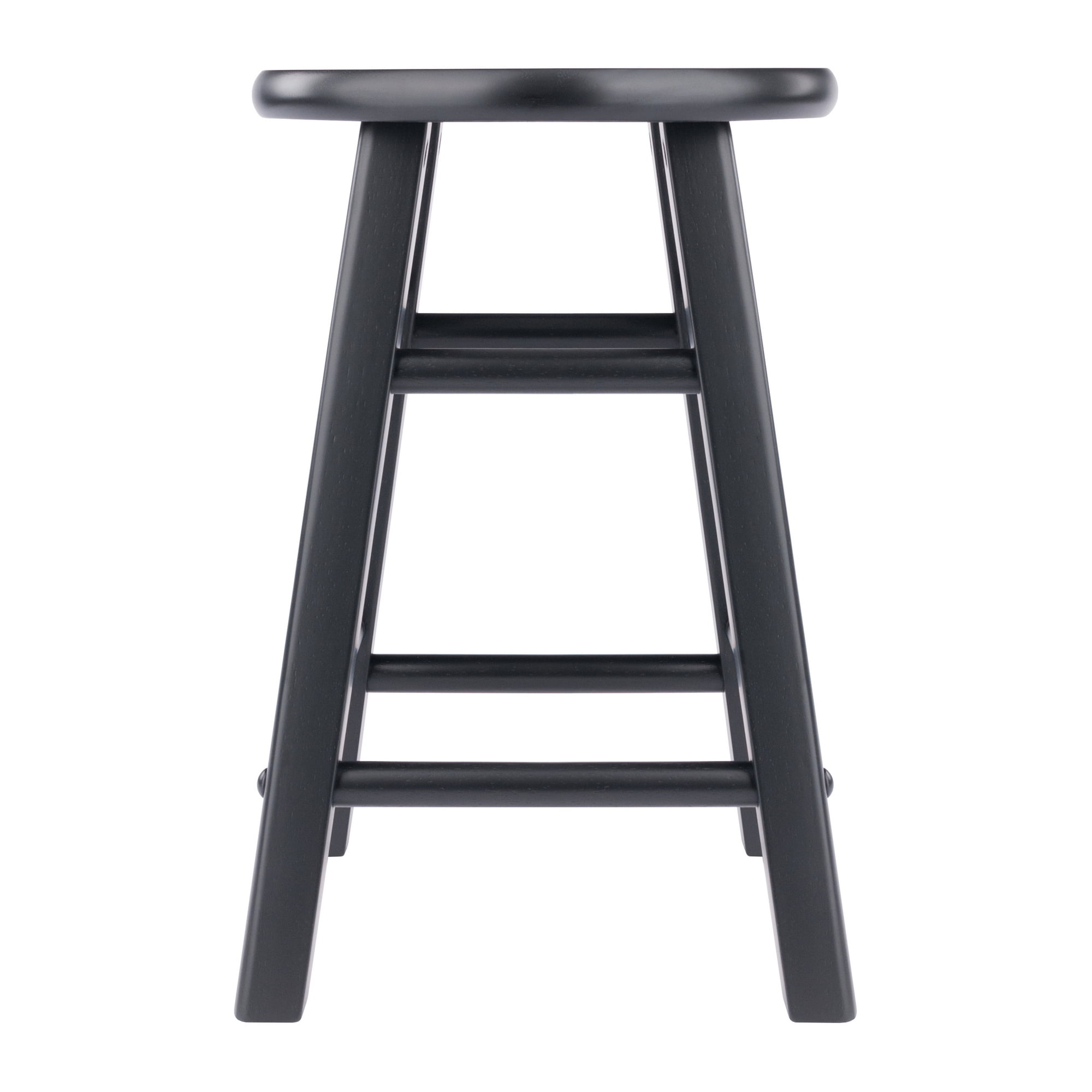 Element 2pc Dining Stools with Square Legs in Black Finish