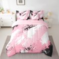 thumbnail image 2 of Manfei Teens Adults Abstract Oil Painting Twin Bedding Sets 7-Piece,Vintage Aesthetic Bedding Comforter Set Microfiber,Retro Gradient Minimalist Breathable Sheet Sets,Breathable Home Decor, 2 of 8