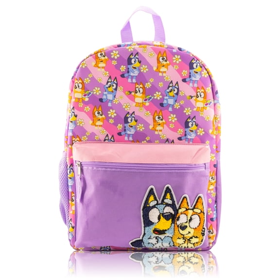 Fast Forward Bluey Backpack for Kids | Bluey and Bingo Bookbag for Girls, Boys, Unisex | Toddler Travel Bag, Cute Lightweight Bag for School | Ages 3