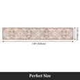 thumbnail image 4 of MeyJey Boho Indoor Hallway Runner Rug 2.6'x14', Oriental Non Slip Machine Washable Area Rug Distressed Vintage Floor Carpet for Bedroom Kitchen Dinning/Living/Laundry Room, Cream/Orange, 4 of 12