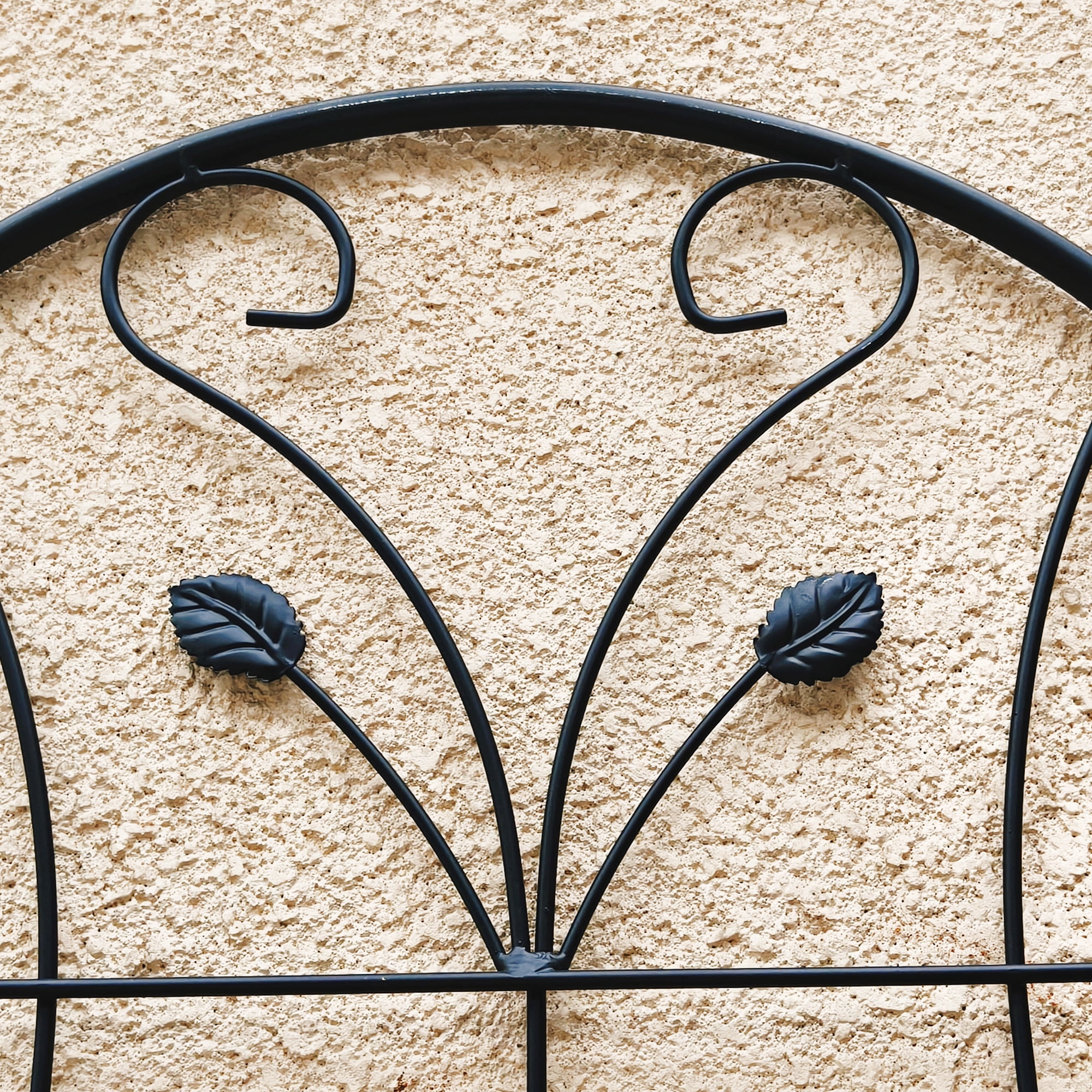 Yoneston 4 Pack 86.7"x19.7" Metal Garden Trellis, Metal Coating Anti-Rust and Sturdy, Rustproof Flower Metal Trellis for Outdoor Decoration, Black