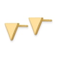thumbnail image 4 of Auriga Fine Jewelry 14K Yellow Gold Triangle Earrings for Women (L- 8mm, W- 8mm), 4 of 5
