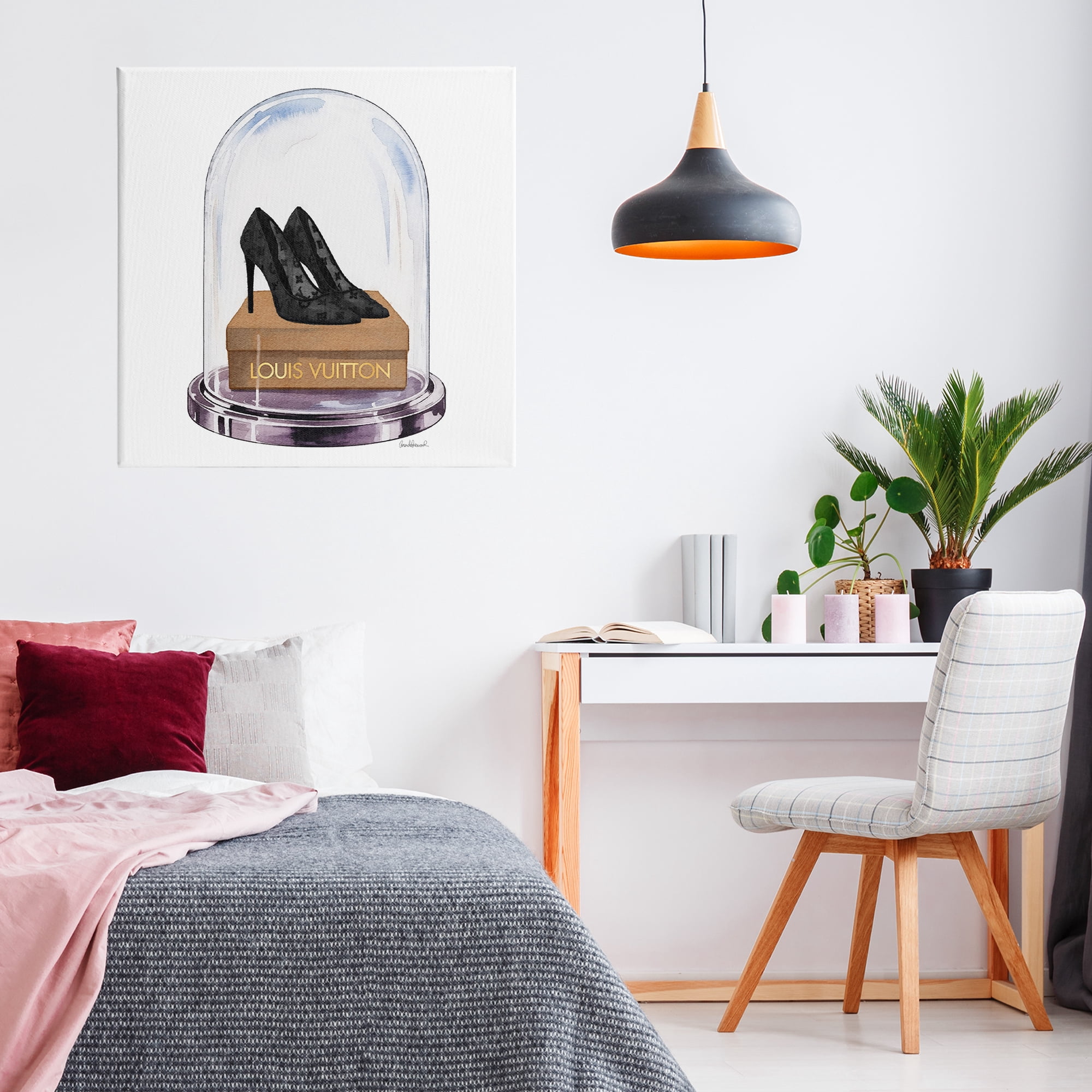 Stupell Industries Black Heels in Bell Jar Canvas Wall Art, design by Amanda Greenwood