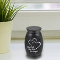 thumbnail image 6 of oshhnii Dog Cat Funeral Storage Container Pet Burial Retain Memories Metal Urn Black, 6 of 9