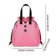 thumbnail image 3 of Ediodpoh Insulated Lunch Bag For Work And School Reusable Thermal Food Container Leakproof Lunch Tote Pink, 3 of 6