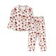 thumbnail image 1 of Balery Red Mushroom Conjunto de Pijama con Estampado para Mujer, Conjunto de Dos Piezas con Manga Larga, Ropa de Dormir Suave con Bolsillos, Pijamas Cómodos-Medium, 1 of 7