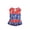 Red O, variant on Guodhu American Flag Stars Stripes Teddy Small Dog Dress for Puppy 2.5-4kg Patriotic Pet Apparel Mixed Material Cute Canine Outfit(Red U)