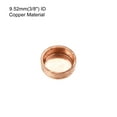 thumbnail image 3 of Uxcell 9.52mm(3/8") ID Copper End Cap Pipe Fitting Sweat Plug Connection for Water Pipe Plumbing, 5 Pack, 3 of 6