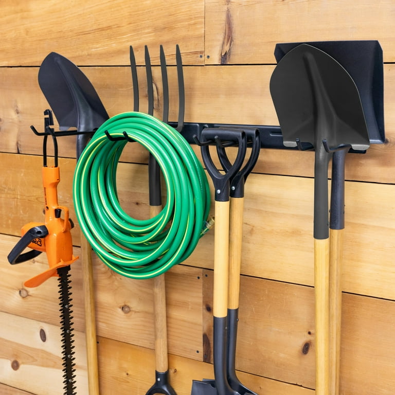 StoreYourBoard BLAT Tool Storage Rack Garage Wall Mount Organizer Heavy Duty Solid Steel Max 325 lbs Holds Garden Tools Shovels Rakes Brooms