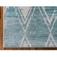 thumbnail image 5 of Jill Zarin Uptown Collection Area Rug - Carnegie Hill (4' 1" x 6' 1" Rectangle Turquoise/Ivory), 5 of 6