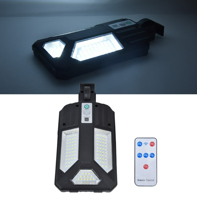 Luz Solar 87LED, Luz De Jardín, Lámpara De Calle Con Sensor De Movimiento IP65, Lámpara De Pared Impermeable Para Exteriores Con Control Remoto Para Patio