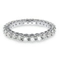 thumbnail image 2 of AFFY Eternity Wedding Band for Women | 1.60CT 2.5MM Round Moissanite Diamond | 14K White Gold -5, 2 of 5