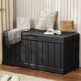 thumbnail image 5 of Devoko Indoor 82 Gallon Resin Deck Box, Black, 5 of 7