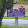 thumbnail image 4 of Yayeee Mailbox Cover Magnetic Standard Size Post Box Cover Wrap Decor, Black Cat Walking, 4 of 9