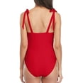 thumbnail image 4 of BeautyIn Monokini pour Femmes Maillots de Bain une Pièce Contrôle du Ventre Froncé, 4 of 6