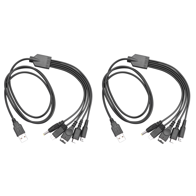 Cable cargador USB 5 en 1 compatible con Nintend NEW 3DS XL NDS Lite NDSI LL WII U