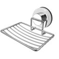 thumbnail image 4 of Bewildely Jabonera con ventosa de acero inoxidable, bandeja de drenaje para jabón, baño, cocina, agujero libre, soporte profesional para Juegos de accesorios de baño, 4 of 6
