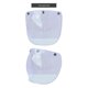 thumbnail image 1 of Helmet Bubble Visor Motorcycle Helmet Windshield Lens with Flip Bracket for 3-Snap Open Face Helmets, 1 of 2