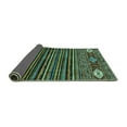thumbnail image 2 of Ahgly Company Indoor Round Abstract Turquoise Blue Modern Area Rugs, 5' Round, 2 of 4