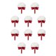 thumbnail image 3 of Ramo de boda Qarigey flores PE 10piezas Cinta roja vino, 3 of 6
