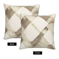 thumbnail image 4 of Multi-Size Linen Sofa Pillow Cover Invisible Zipper Open And Close Strong Use For Sofa Chair Garden Sofa Car Beige Checked Hand-Drawn Sketch_3 16"X16", 4 of 8