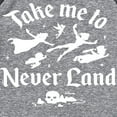 thumbnail image 3 of Disney - Peter Pan - Take Me to Neverland - Toddler And Youth Raglan Graphic T-Shirt, 3 of 4