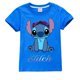 thumbnail image 5 of Camiseta de Anime de Disney para niños, camiseta de manga corta de algodón con patrón de punto de figura de dibujos animados, 100%, regalos de cumpleaños para niño y niña, 5 of 5