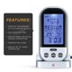 thumbnail image 2 of Wireless Meat Thermometer with Probe LCD Display with Backlight Countdown Function Digital Remote Cooking Thermoters for Barbeque Grill Oven Kitchen, 2 of 5
