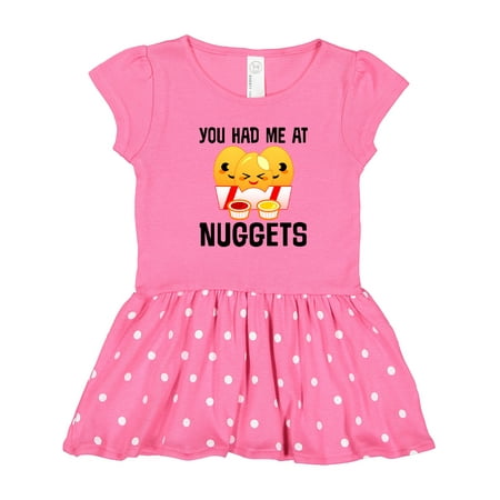 

Inktastic You Had Me at Nuggets Gift Toddler Girl Dress