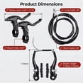 thumbnail image 3 of Universal Bike Brake Set – Front & Rear V-Brakes with Levers & Cables (Complete Kit), 3 of 5