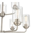 thumbnail image 5 of 9609-SN Millennium Lighting Moven - 9 Light Chandelier-26.75 Inch Tall and 28 Inch Wide-Satin Nickel Finish    -Traditional Installation, 5 of 5