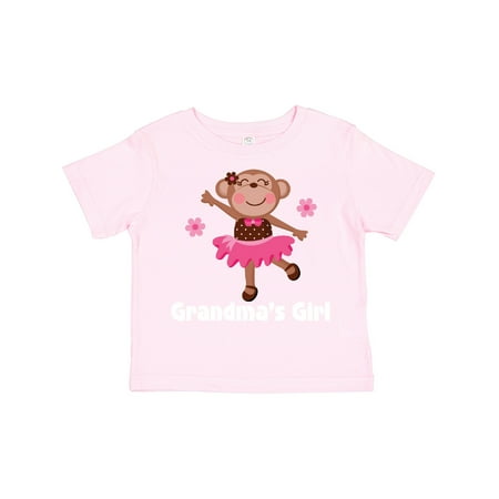 

Inktastic Grandmas Girl Ballerina Monkey Gift Toddler Toddler Girl T-Shirt