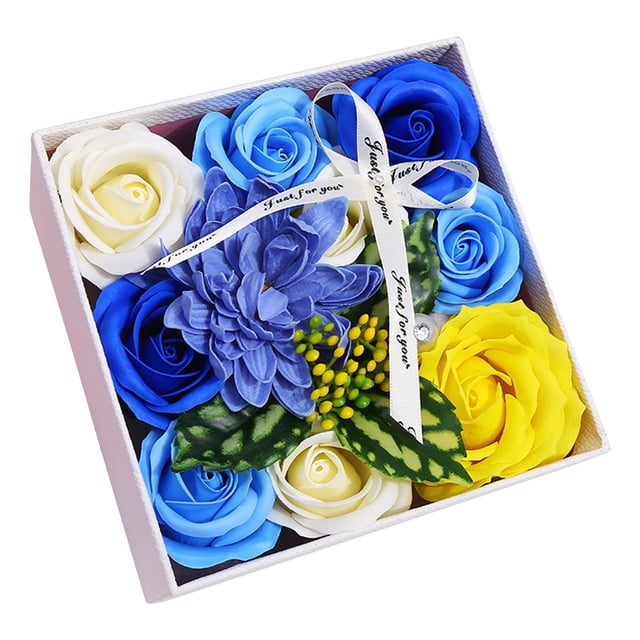Wmqpnns New Trending Scented Oil Roses Flowers Soap Gift Box Set Formother's Day Todays Deals Clearance Sale