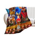 thumbnail image 5 of Manta con estampado 3D de Sonics, manta fina para dormir, manta cálida para dormitorio de niños, manta para sala de estar, sofá, regalos, 5 of 5