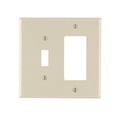 thumbnail image 1 of Plato de pared Leviton Almond, 2 bandas, de nailon, decorador/conmutador, 1 of 1